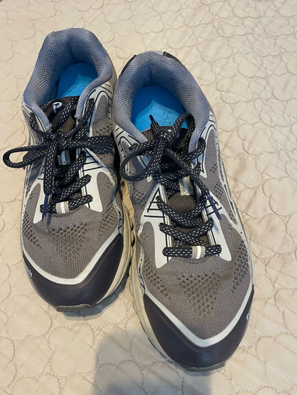 Propet Women’s Athletic Walking Shoes Gray Size 8 Lace-Up Comfort Sneakers